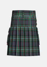 Utility_Farquharson_Modern_Tartan_kilt_back_image_with_pleated_design_and_adjustable_buckles_for_men