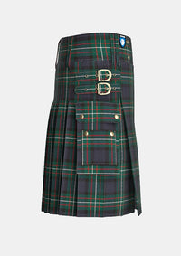 Utility_Ferguson_tartan_kilt_right_image_with_pleated_design_and_adjustable_buckles_for_men