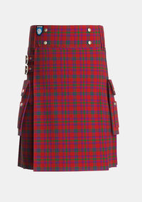 Utility_Fiddes_3_Tartan_836_kilt_front_image_with_pleated_design_and_adjustable_buckles_for_men
