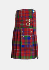 Utility_Fitzgerald_Dress_Tartan_1818_kilt_right_image_with_pleated_design_and_adjustable_buckles_for_men