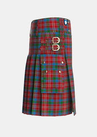 Utility_Fitzgerald_Red_Tartan_576_kilt_right_image_with_pleated_design_and_adjustable_buckles_for_men