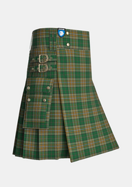 Utility_Fitzsimmons_Tartan_7266_kilt_side_image_with_pleated_design_and_adjustable_buckles_for_men
