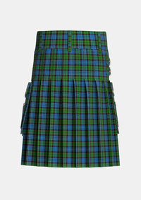 Utility_Fletcher_2_Tartan_257_kilt_back_image_with_pleated_design_and_adjustable_buckles_for_men