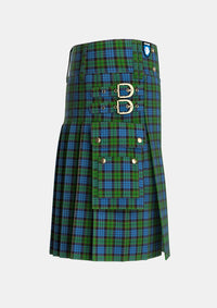 Utility_Fletcher_2_Tartan_257_kilt_right_image_with_pleated_design_and_adjustable_buckles_for_men