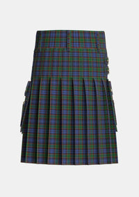 Utility_Fletcher_3_Tartan_224_kilt_back_image_with_pleated_design_and_adjustable_buckles_for_men