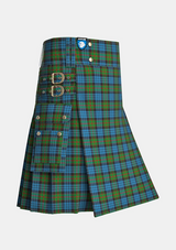 Utility_Fletcher_tartan_272_kilt_side_image_with_pleated_design_and_adjustable_buckles_for_men