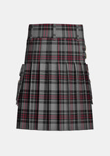 Utility_Flynn_Tartan_4056_kilt_back_image_with_pleated_design_and_adjustable_buckles_for_men