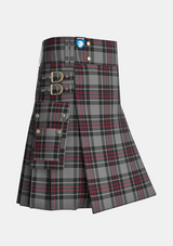Utility_Flynn_Tartan_4056_kilt_side_image_with_pleated_design_and_adjustable_buckles_for_men