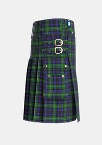 Utility_Forbes_Ancient_Tartan_212_kilt_right_image_with_pleated_design_and_adjustable_buckles_for_men