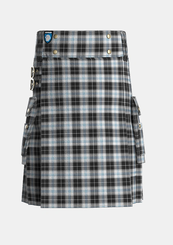 Utility_Forbes_Dress_Clans_Originaux_Tartan_6295_kilt_front_image_with_pleated_design_and_adjustable_buckles_for_men