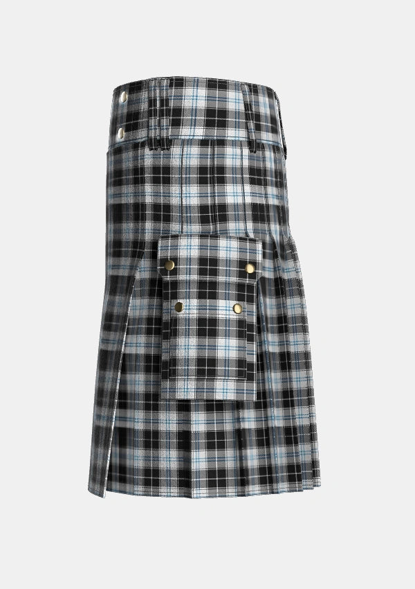 Utility_Forbes_Dress_Clans_Originaux_Tartan_6295_kilt_left_image_with_pleated_design_and_adjustable_buckles_for_men