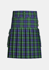 Utility_Forbes_tartan_kilt_back_image_with_pleated_design_and_adjustable_buckles_for_men