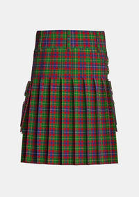 Utility_Forrester_Tartan_2386_kilt_back_image_with_pleated_design_and_adjustable_buckles_for_men