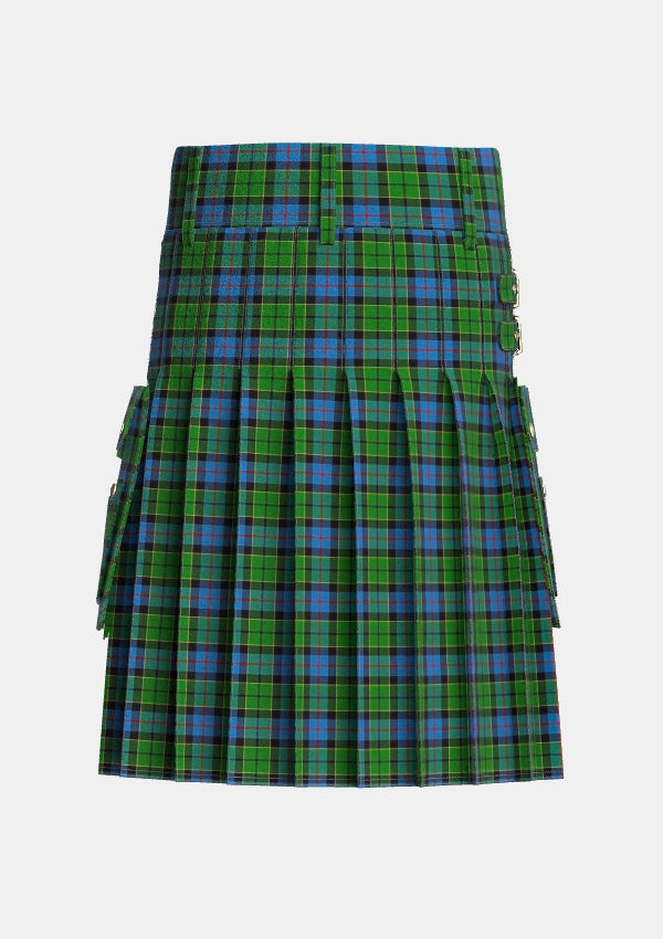 Utility_Forsyth_1795_Tartan_1122_kilt_back_image_with_pleated_design_and_adjustable_buckles_for_men