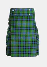 Utility_Forsyth_1795_Tartan_1122_kilt_front_image_with_pleated_design_and_adjustable_buckles_for_men