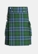 Utility_Forsyth_2_Tartan_2085_kilt_front_image_with_pleated_design_and_adjustable_buckles_for_men