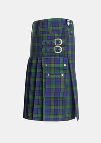 Utility_Forth_Tartan_2602_kilt_right_image_with_pleated_design_and_adjustable_buckles_for_men