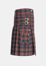 Utility_Fraser_of_Boblainy_Hugh_Tartan_2528_kilt_right_image_with_pleated_design_and_adjustable_buckles_for_men