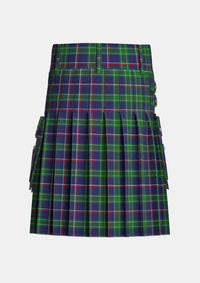 Utility_Fred_Perry_Tartan_10902_kilt_back_image_with_pleated_design_and_adjustable_buckles_for_men