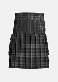Utility_Freedom_of_Scotland_Tartan_5910_kilt_back_image_with_pleated_design_and_adjustable_buckles_for_men