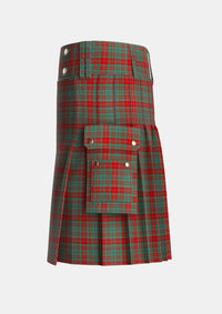 Utility_Fulton_2_Tartan_2205_kilt_left_image_with_pleated_design_and_adjustable_buckles_for_men