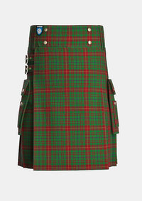 Utility_Fulton_Tartan_2205_kilt_front_image_with_pleated_design_and_adjustable_buckles_for_men
