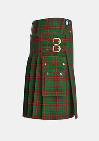 Utility_Fulton_Tartan_2205_kilt_right_image_with_pleated_design_and_adjustable_buckles_for_men