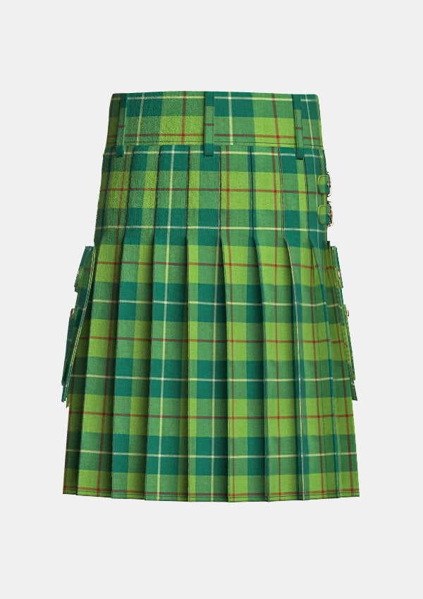 Utility_Galloway_Hunting_tartan_1467_kilt_back_image_with_pleated_design_and_adjustable_buckles_for_men