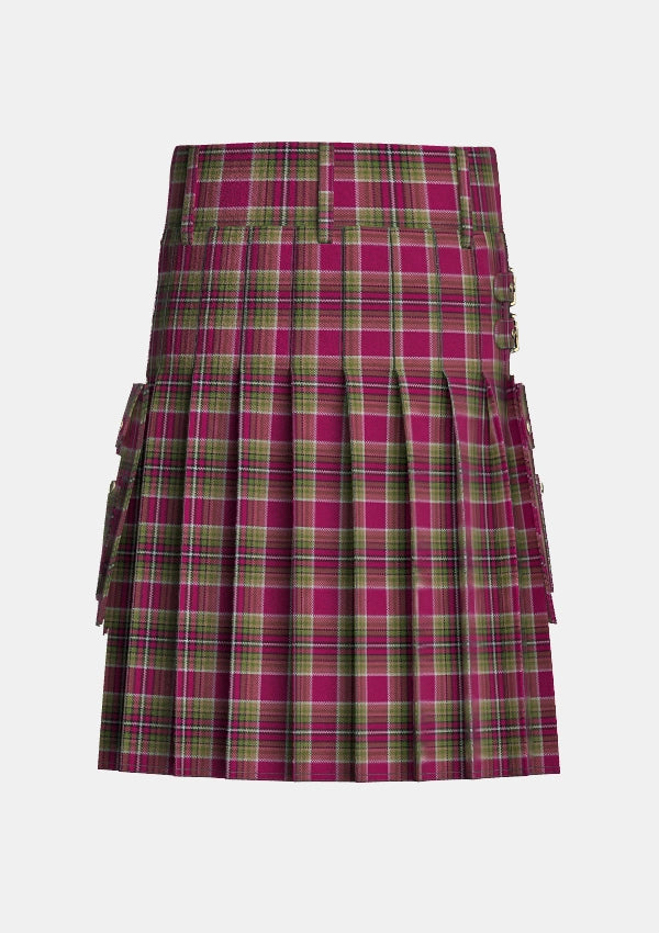 Utility_Gardner_Lynne_Michele_Tartan_12001_kilt_back_image_with_pleated_design_and_adjustable_buckles_for_men