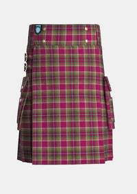 Utility_Gardner_Lynne_Michele_Tartan_12001_kilt_front_image_with_pleated_design_and_adjustable_buckles_for_men