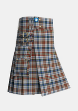 Utility_Gayre_Arisaidh_Tartan_176_kilt_side_image_with_pleated_design_and_adjustable_buckles_for_men