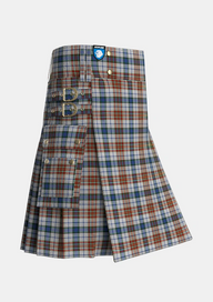 Utility_Gayre_Arisaidh_Tartan_176_kilt_side_image_with_pleated_design_and_adjustable_buckles_for_men