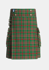 Utility_Gayre_Bodyguard_2_Tartan_1154_kilt_front_image_with_pleated_design_and_adjustable_buckles_for_men