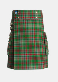 Utility_Gayre_Bodyguard_2_Tartan_1154_kilt_front_image_with_pleated_design_and_adjustable_buckles_for_men