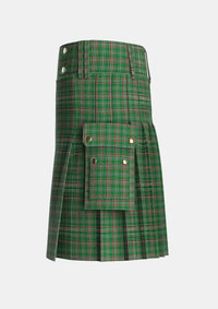 Utility_Gayre_Dress_Tartan_161_kilt_left_image_with_pleated_design_and_adjustable_buckles_for_men