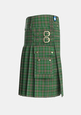 Utility_Gayre_Dress_Tartan_161_kilt_right_image_with_pleated_design_and_adjustable_buckles_for_men