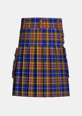 Utility_German_Tartan_3190_kilt_back_image_with_pleated_design_and_adjustable_buckles_for_men