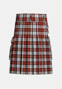 Utility_Gillies_Red_Dress_Tartan_639_kilt_back_image_with_pleated_design_and_adjustable_buckles_for_men