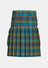Utility_Gillies_tartan_324_kilt_back_image_with_pleated_design_and_adjustable_buckles_for_men