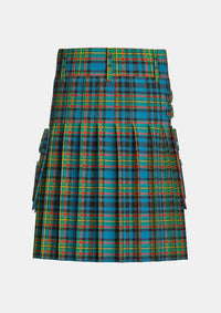 Utility_Gillies_tartan_324_kilt_back_image_with_pleated_design_and_adjustable_buckles_for_men