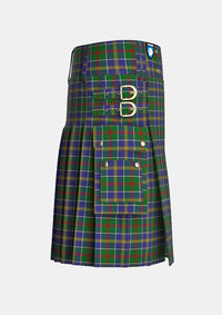 Utility_Glasgow_City_of_Culture_Tartan_4994_kilt_right_image_with_pleated_design_and_adjustable_buckles_for_men