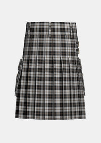 Utility_Gleneagles_Tartan_5030_kilt_back_image_with_pleated_design_and_adjustable_buckles_for_men
