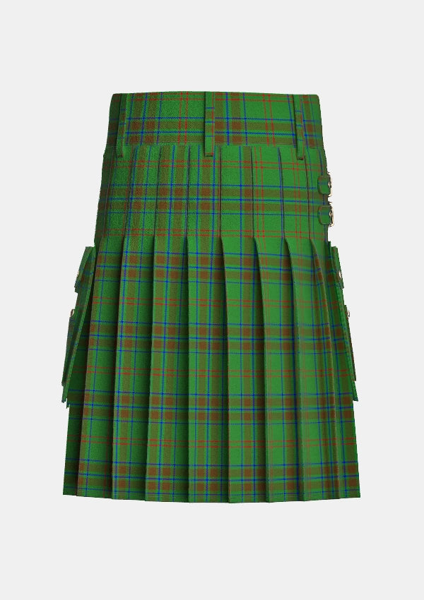 Utility_Glenlivet_Tartan_193_kilt_back_image_with_pleated_design_and_adjustable_buckles_for_men