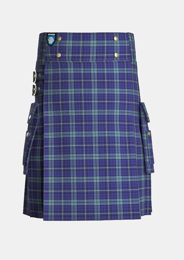 Utility_Goodwin_Robert_Richard_Tartan_11512_kilt_front_image_with_pleated_design_and_adjustable_buckles_for_men