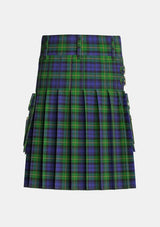 Utility_Gordon_2_Tartan_223_kilt_back_image_with_pleated_design_and_adjustable_buckles_for_men
