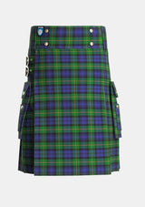 Utility_Gordon_2_Tartan_223_kilt_front_image_with_pleated_design_and_adjustable_buckles_for_men