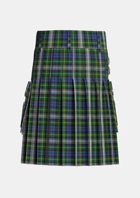 Utility_Gordon_Dress_2_Tartan_305_kilt_back_image_with_pleated_design_and_adjustable_buckles_for_men