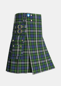 Utility_Gordon_Dress_2_Tartan_305_kilt_side_image_with_pleated_design_and_adjustable_buckles_for_men