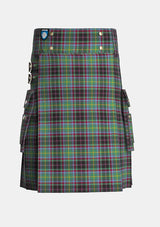 Utility_Gordonstoun_Tartan_362_kilt_front_image_with_pleated_design_and_adjustable_buckles_for_men