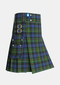 Utility_Gow_Hunting_2_Tartan_1893_kilt_side_image_with_pleated_design_and_adjustable_buckles_for_men